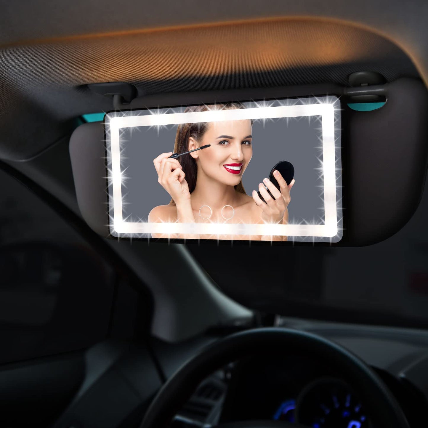 Ultra-LED vanity mirror for car interior